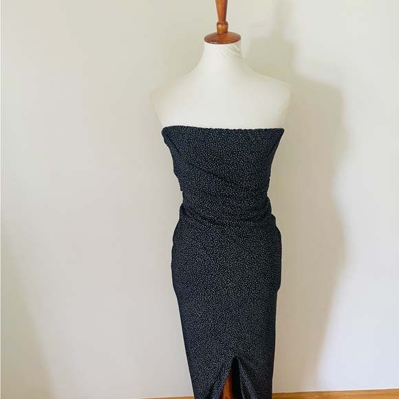 Nookie Black Strapless Sheath Dress - Picture 1 of 5